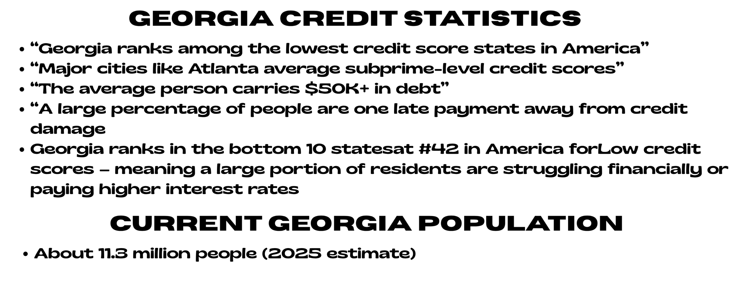 Georgia credit overview archived educational graphic